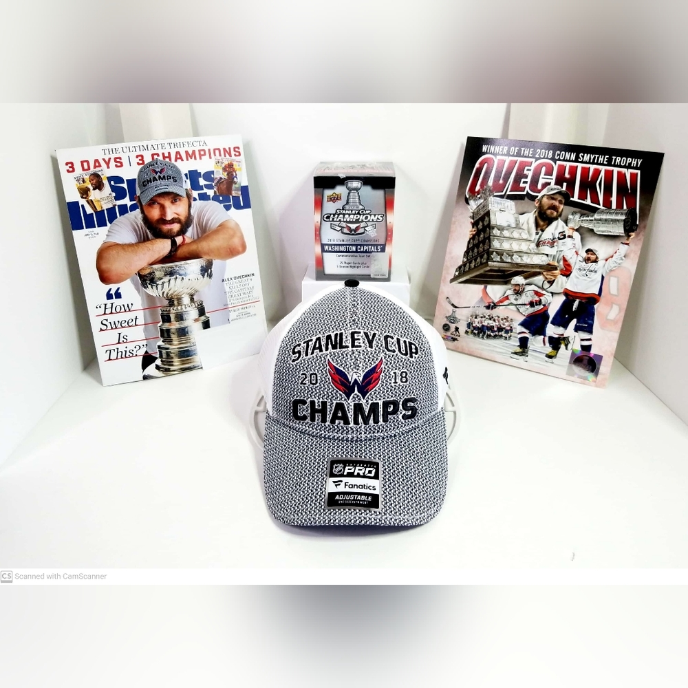 Washington Capitals 2018 Stanley Cup Champions Hat Cards Photo Magazine Champs